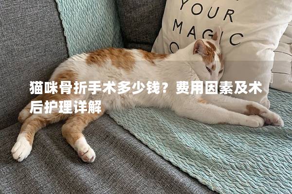 猫咪骨折手术多少钱？费用因素及术后护理详解