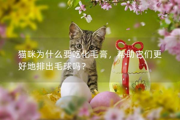 猫咪为什么要吃化毛膏，帮助它们更好地排出毛球吗？