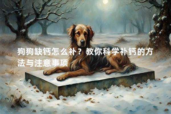 狗狗缺钙怎么补？教你科学补钙的方法与注意事项