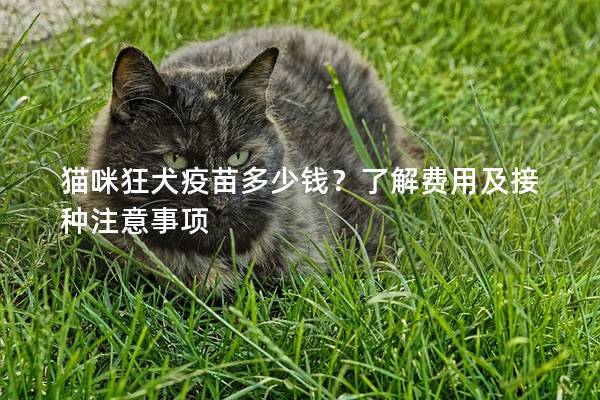 猫咪狂犬疫苗多少钱？了解费用及接种注意事项