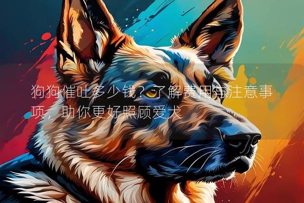 狗狗催吐多少钱？了解费用与注意事项，助你更好照顾爱犬