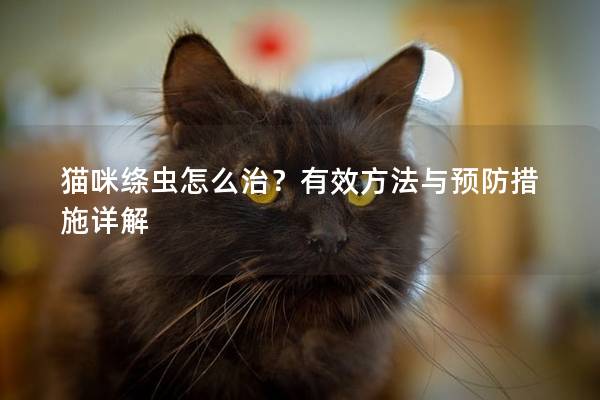 猫咪绦虫怎么治？有效方法与预防措施详解